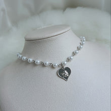 Load image into Gallery viewer, Baby Angel Pearl Choker - Silver ver. (Choi Yena Necklace)