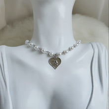 Load image into Gallery viewer, Baby Angel Pearl Choker - Silver ver. (Choi Yena Necklace)