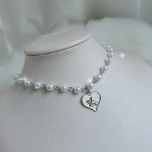 Load image into Gallery viewer, Baby Angel Pearl Choker - Silver ver. (Choi Yena Necklace)
