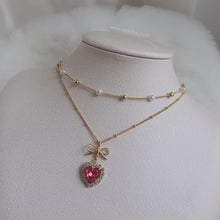 Load image into Gallery viewer, Rosepink Heart Princess Necklace (STAYC Seeun Necklace)