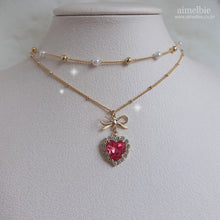 Load image into Gallery viewer, Rosepink Heart Princess Necklace (STAYC Seeun Necklace)