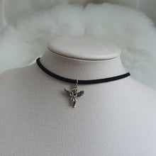 Load image into Gallery viewer, Antique Silver Angel Choker (Street Women Fighter Aiki, Dreamcatcher Sua Choker)
