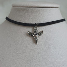 Load image into Gallery viewer, Antique Silver Angel Choker (Street Women Fighter Aiki, Dreamcatcher Sua Choker)