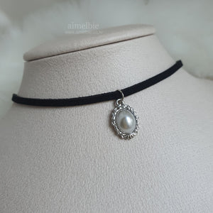 Antique Oval Choker - Pearl (Silver ver.) (VIVIZ Eunha, Woo!ah! Nana Necklace)