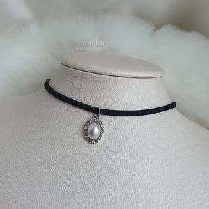 Antique Oval Choker - Pearl (Silver ver.) (VIVIZ Eunha, Woo!ah! Nana Necklace)