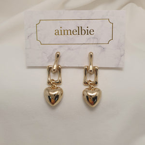 Urban Golden Heart Earrings