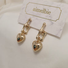 Load image into Gallery viewer, Urban Golden Heart Earrings