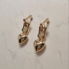 Load image into Gallery viewer, Urban Golden Heart Earrings