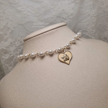 Load image into Gallery viewer, Baby Angel Pearl Choker - Gold ver. (Billlie Tsuki Necklace)