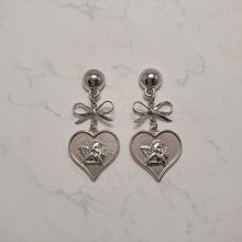 Load image into Gallery viewer, Royal Baby Angel Earrings - Short (Silver) (Kep1er Chaehyun, Yeseo, Xiaoting Earrings)