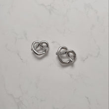 Load image into Gallery viewer, Pretzel Earrings - Silver (Kep1er Mashiro Earrings)