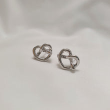 Load image into Gallery viewer, Pretzel Earrings - Silver