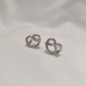 Pretzel Earrings - Silver (Kep1er Mashiro Earrings)