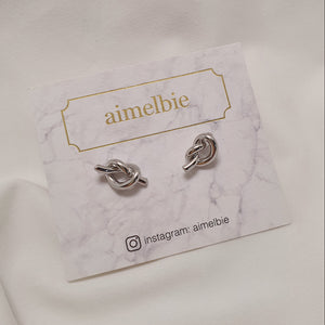 Daily Knot Earrings - Silver