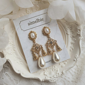 Rococo Chandelier Earrings - Gold