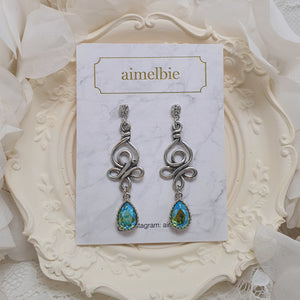 Blue Green Fantasia Earrings