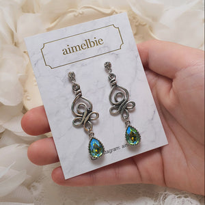 Blue Green Fantasia Earrings