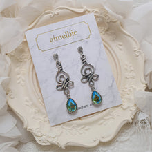 Load image into Gallery viewer, Blue Green Fantasia Earrings