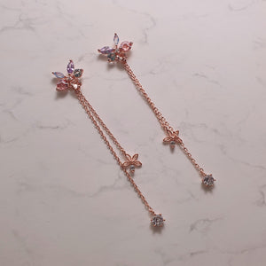 Pastel Jewel Flower Earrings