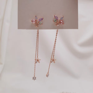 Pastel Jewel Flower Earrings