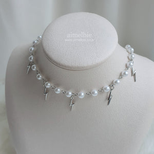 Thunder Rhapsody Choker Necklace - Silver ver. (Youtuber Ralral Necklace)