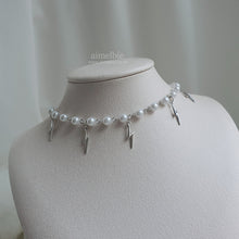 Load image into Gallery viewer, Thunder Rhapsody Choker Necklace - Silver ver. (Youtuber Ralral Necklace)