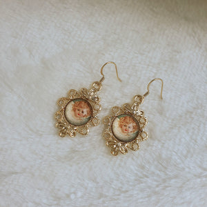 Gold Cherub Earrings