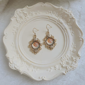 Gold Cherub Earrings