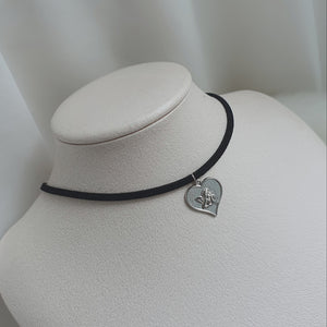 Baby Angel Heart Choker - Silver ver. (Kep1er Youngeun Necklace)