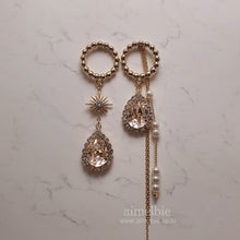 Load image into Gallery viewer, Meteor Shower Earrings - Champagne Pink ver. (Billlie Haruna, Lovelyz Jiae Earrings)