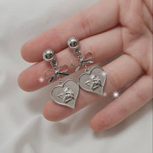 Load image into Gallery viewer, Royal Baby Angel Earrings - Short (Silver) (Kep1er Chaehyun, Yeseo, Xiaoting Earrings)
