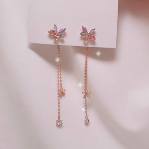 Pastel Jewel Flower Earrings