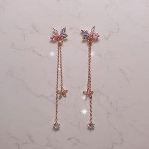 Pastel Jewel Flower Earrings
