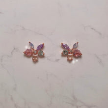 Load image into Gallery viewer, Pastel Jewel Flower Earrings