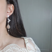 Load image into Gallery viewer, [IU Earrings] Heavenly Crystal Earrings - Champagne Pink ver.