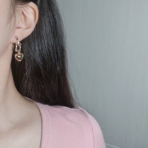 Urban Golden Heart Earrings