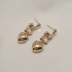 Urban Golden Heart Earrings