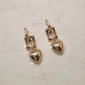 Urban Golden Heart Earrings
