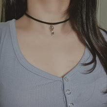 Load image into Gallery viewer, Silver Heart Key Choker