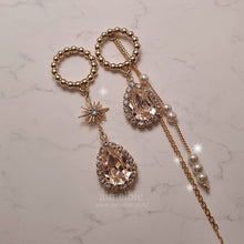 Load image into Gallery viewer, Meteor Shower Earrings - Champagne Pink ver. (Billlie Haruna, Lovelyz Jiae Earrings)