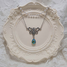 Load image into Gallery viewer, Blue Green Fantasia Necklace