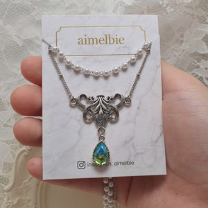 Blue Green Fantasia Necklace