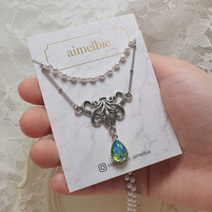 Blue Green Fantasia Necklace