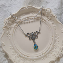 Load image into Gallery viewer, Blue Green Fantasia Necklace