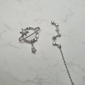 Saturn and Constellation Earrings