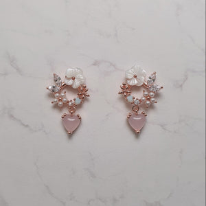 Baby Bouquet Earrings - Pink
