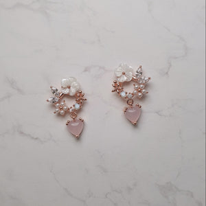 Baby Bouquet Earrings - Pink