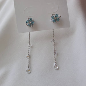 Fairy Blue Flower Earrings