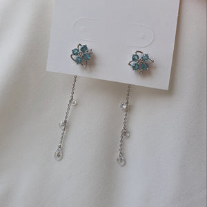 Fairy Blue Flower Earrings