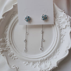 Fairy Blue Flower Earrings